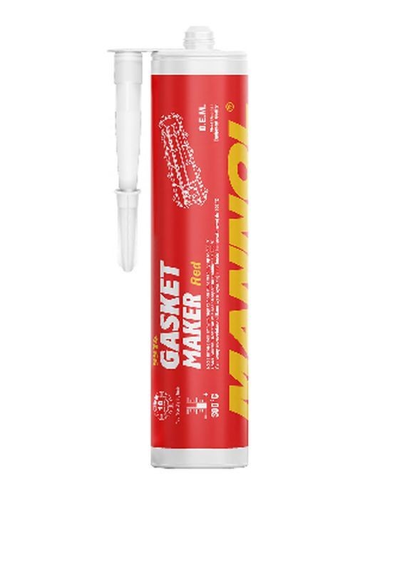 MANNOL GASKET MAKER - SILIKON USZCZELNIAJĄCY- KOLOR CZERWONY 310 G (ZASTĘPUJE USZCZELKI) (9914) (24) (1)