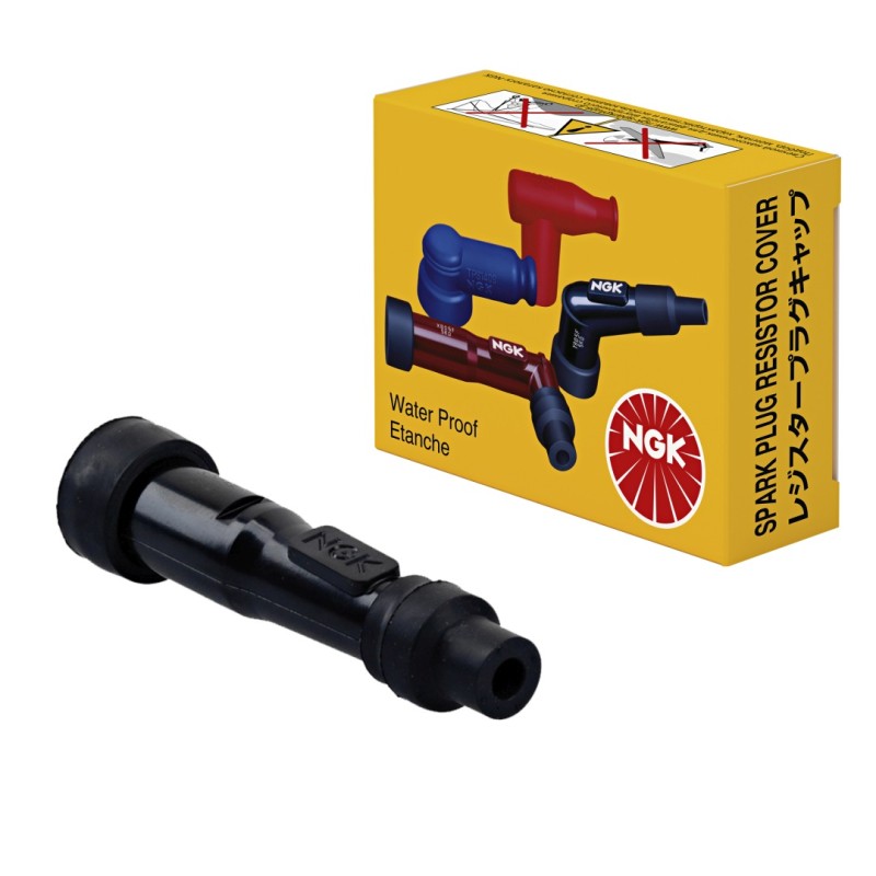 NGK FAJKA NA ŚWIECE EBONITOWA (NR 8022) PROSTA (0) KOLOR CZARNY, SILIKONOWA (1)