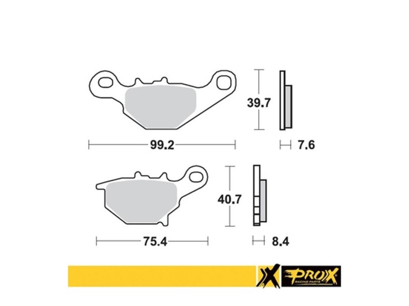 PROX KLOCKI HAMULCOWE KH401 SUZUKI RM 85 '05-22 TYŁ (1)