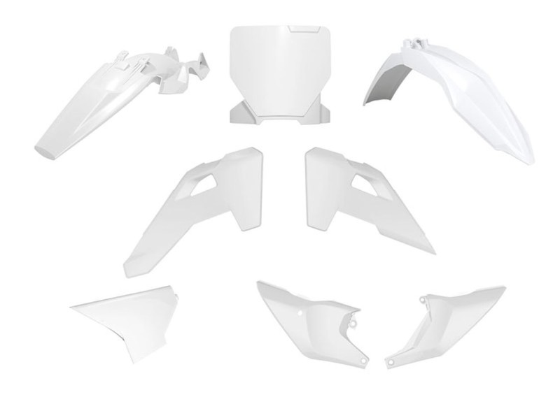 RACETECH (RTECH) KOMPLET PLASTIKÓW HUSQVARNA TC 85 '25 KOLOR BIAŁY (1)