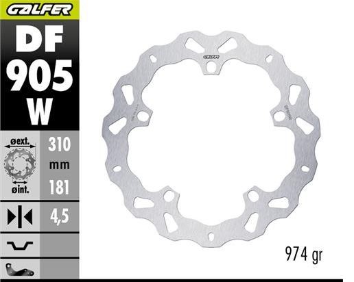 GALFER TARCZA HAMULCOWA PRZÓD BMW R 1300GS ADVENTURE '23-'25 (WAVE DISC) (310X181X4.5MM) (1)