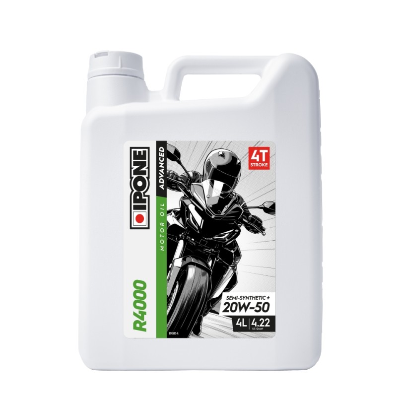 IPONE R4000 20W50 OLEJ SILNIKOWY SEMISYNTETYK 4L (ESTER, MA2) (AKC) (6)ZASTĘPUJE 800044 (1)