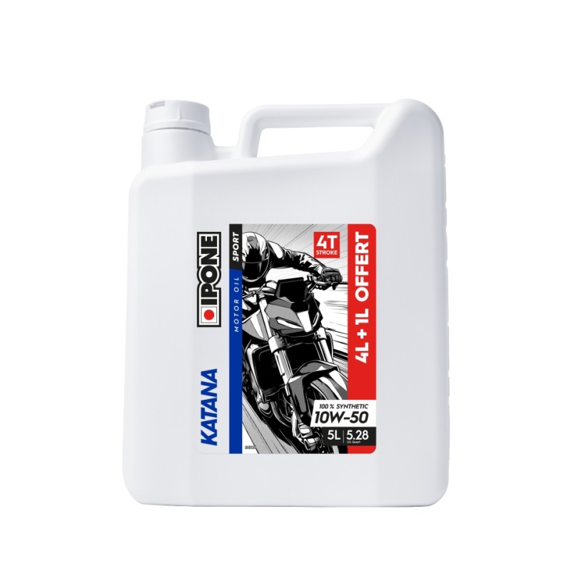 IPONE KATANA 10W50 OLEJ SILNIKOWY 100 % SYNTETYK 5L (ESTER, MA2) - PROMOCJA 4+1 (AKC) (4)ZASTĘPUJE 800011 (1)
