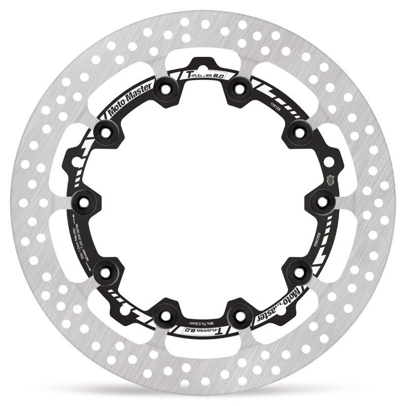 MOTO-MASTER TARCZA HAMULCOWA PŁYWAJĄCA HALO T-FLOATER 6.0 FULL FLOATING PROFESSIONAL RACING PRZÓD 320MM PRAWA KTM 125 DUKE '23-'24, 250 DUKE '24, 390 DUKE 24-25 LEWA KTM RC125 22-24, RC 200 22-23 RC 390 22-23 TRIUMPH (NA ZAMÓWIENIE) (1)