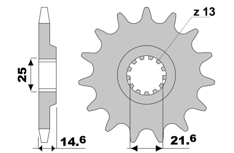 JT ZĘBATKA PRZEDNIA 2063 13 YAMAHA YFS 200 BLASTER (1)