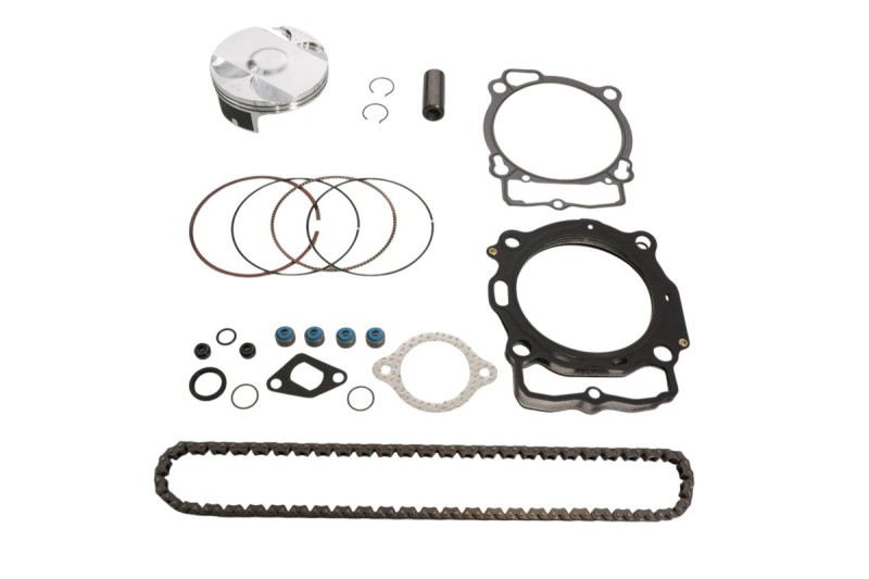 VERTEX 2025/02 ZESTAW NAPRAWCZY GÓRY SILNIKA KTM EXC-F 450 (EXCF450) '17-'19, HUSQVARNA FE 450 '17-'19 (STD. + 0.01MM = 94.96MM) (11.8:1) (TŁOK, USZCZELKI TOP-END, ŁAŃCUSZEK ROZRZĄDU) (1)