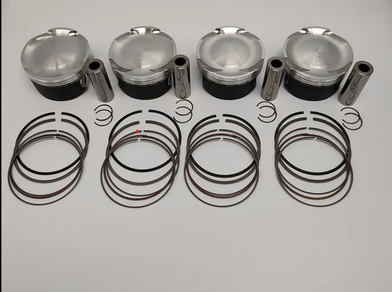 WOSSNER KOMPLET TŁOKÓW KAWASAKI (4T) ZX 12 R '00-'05 TURBO , LOW COMPRESSION (82,93MM) (9.8:1) BORE 83MM (1)