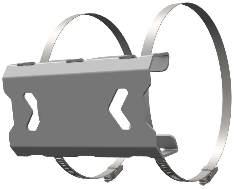 CROSSPRO OSŁONA TŁUMIKA HUSQVARNA 701 ENDURO, GASGAS ES 700, KTM 690 ENDURO '19-'24 KOLOR SREBRNY (1)