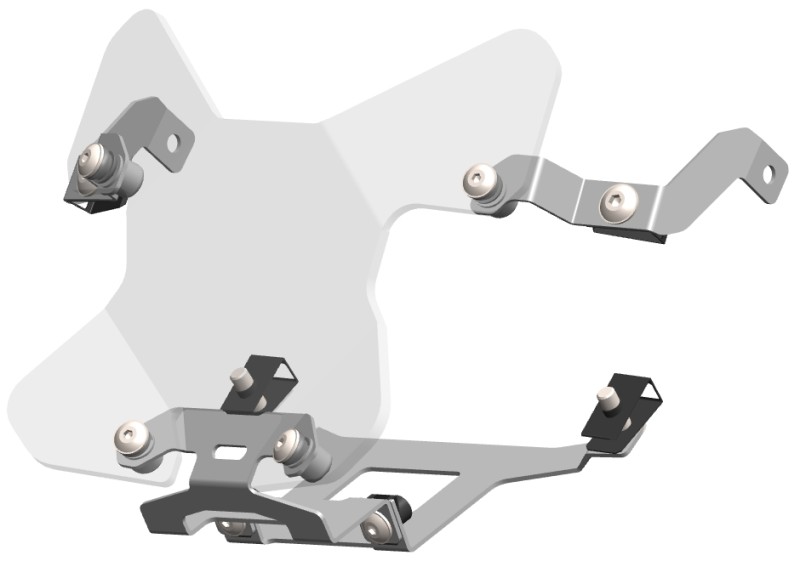 CROSSPRO OSŁONA REFLEKTORA / LAMPY PRZEDNIEJ BMW R 1300 GS ALL '23-'24 KOLOR PRZEŹROCZYSTY (1)