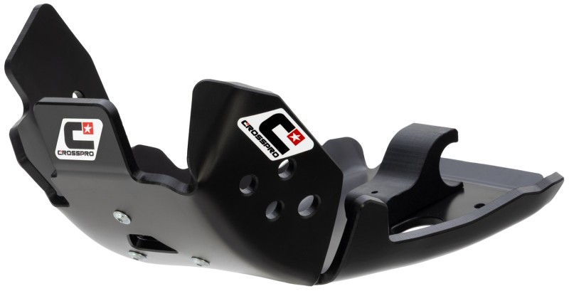 CROSSPRO OSŁONA SILNIKA Z TWORZYWA DTC MODEL HARD X 8.0 KTM SX/EXC 250/300 '23-', HUSQVARNA TC/TE 250/300 23-, GASGAS EC / EX / MC 24- KOLOR CZARNY (GRUBOŚĆ 8MM) (1)