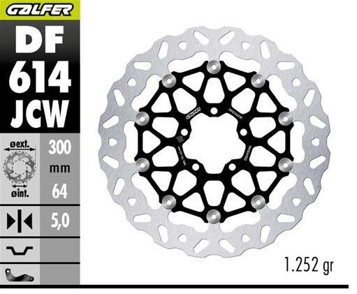 GALFER TARCZA HAMULCOWA PRZÓD KTM 990 DUKE '24- (WAVE FLOATING) (300X64X5MM) (1)