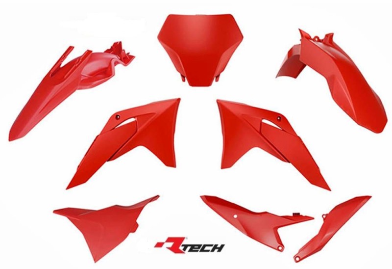 RACETECH (RTECH) KOMPLET PLASTIKÓW GAS GAS MC 65 '24-'25 KOLOR OEM CZERWONY (1)
