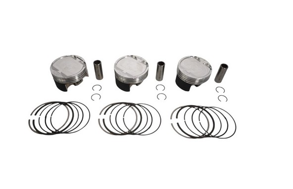 WOSSNER KOMPLET TŁOKÓW SEA DOO SPARK ACE '14-'19 (4T) (+ 1 MM=75,00 MM) (TŁOK 74,94MM) (3 SZT) (SWORZEŃ 17MM) (TŁOK SEA DOO) 11.0:1 (1)