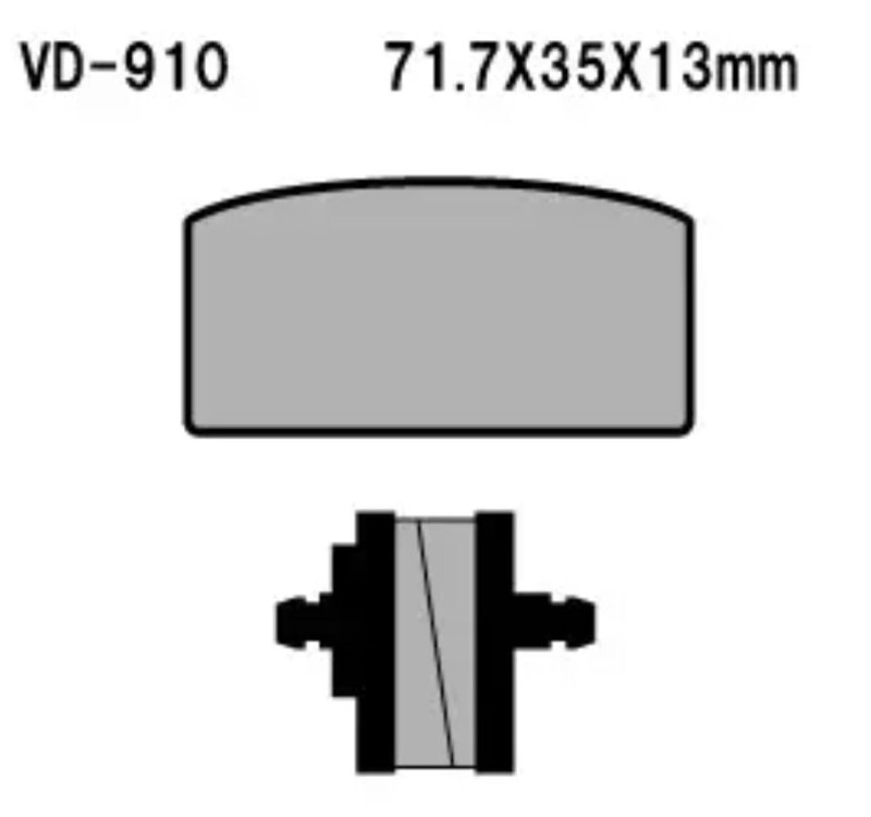 VESRAH KLOCKI HAMULCOWE KH22 SPIEK METALICZNY (ZŁOTE) (MADE IN JAPAN) (1)
