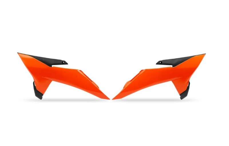 UFO 2025/08 OSŁONY CHŁODNICY KTM SX 85 '18-'26 KOLOR POMARAŃCZOWY (1)