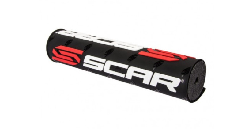 SCAR RACING GĄBKA NA KIEROWNICĘ (POPRZECZKĘ) (250MM) KOLOR CZARNY Z LOGO SCAR (1)