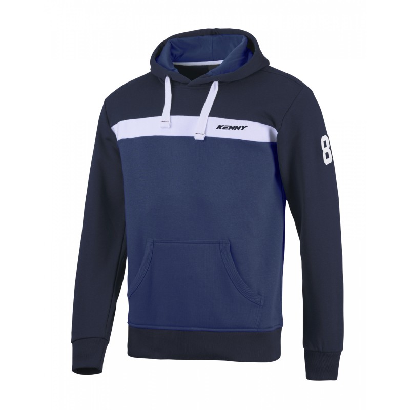 KENNY RACING BLUZA Z KAPTUREM COLLEGE BLUE KOLOR NIEBIESKI ROZMIAR L (1)