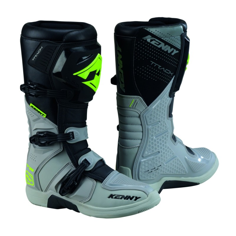 KENNY RACING BUTY CROSS/ENDURO TRACK T2 GREY/NEON YELLOW KOLOR SZARY/ŻÓŁTY FLUO ROZMIAR 45 (1)