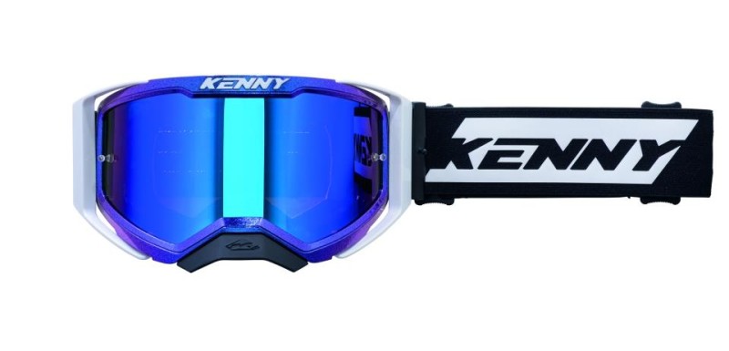 KENNY RACING GOGLE PERFORMANCE EVO 2 CHAMELEON BLUE PEARL KOLOR KAMELEON/BIAŁY/CZARNY (1)