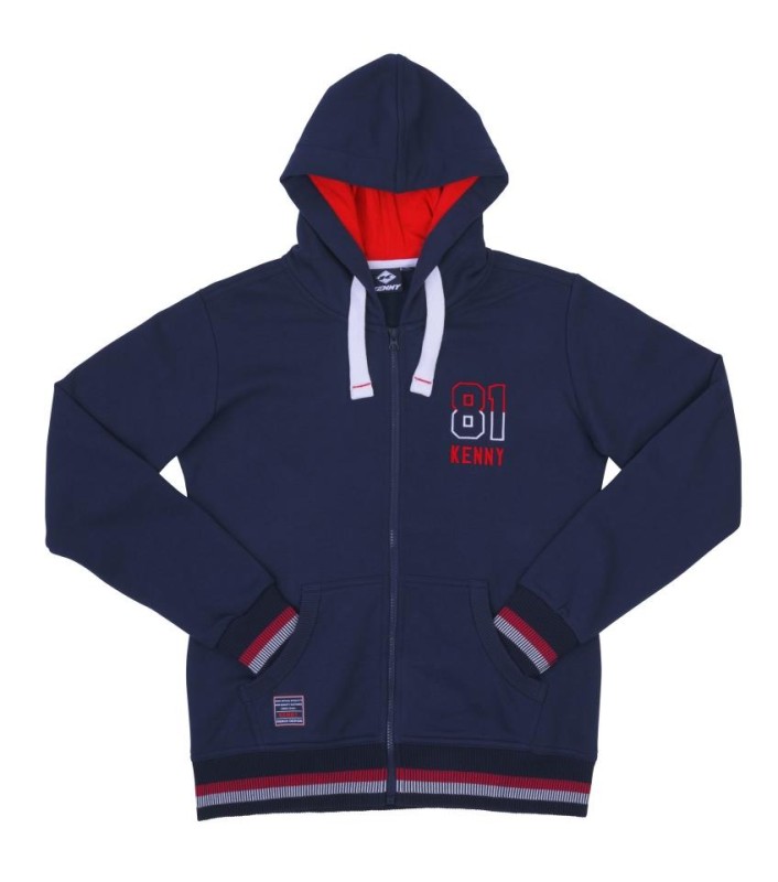 KENNY RACING BLUZA Z KAPTUREM DAMSKA SUZUKA KOLOR NIEBIESKI/CZERWONY ROZMIAR S (1)