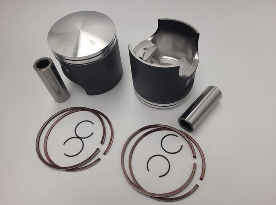 WOSSNER KOMPLET TŁOKÓW ( 2 SZT. ) SKI DOO (2T) MXZ 550 '03-'19 , LYNX 550 F 76,00MM ( PISTON 75,87 MM ) 2 PIERŚCIENIE (1)