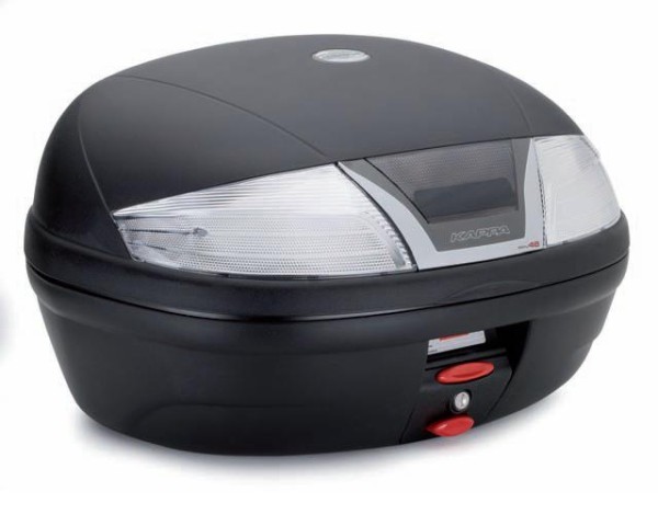 KAPPA KUFER CENTRALNY 46L MONOLOCK K46NT ZIPPY Z BIAŁYMI ODBLASKAMI ( ZAWIERA PŁYTĘ ) (K46NT) - WYCOFANY Z OFERTY (1)