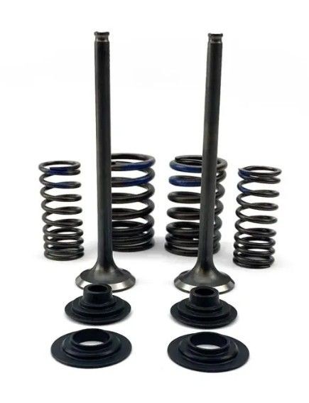 PSYCHIC ZAWORY SSĄCE (KOMPLET 2 SZT. ZAWORÓW ZE SPRĘŻYNAMI I PODKŁADKAMI) HONDA CRF 250 F '19-'24 STALOWE (1)