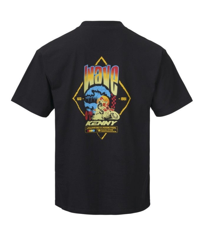 KENNY RACING KOSZULKA T-SHIRT WAVE OVERSIZE BLACK KOLOR CZARNY ROZMIAR L (1)