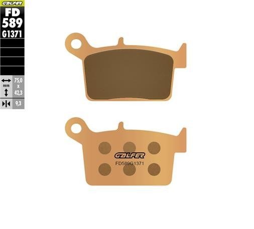 GALFER KLOCKI HAMULCOWE SPIEK METALICZNY (ZŁOTE) STREET SWM TYŁ (1)