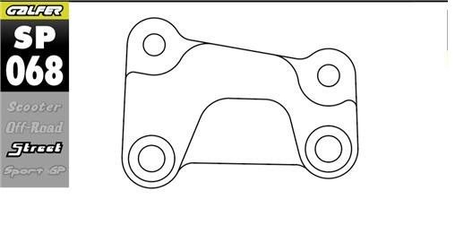 GALFER ADAPTER TARCZY HAMULCOWEJ 320MM HARLEY DAVIDSON LEWA STRONA (HD LEFT SIDE) (1)