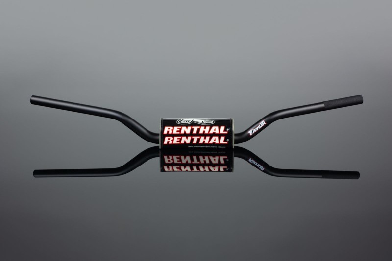 RENTHAL KIEROWNICA 1,1/8 CALA (28,6MM) MX FATBAR HANDLEBAR BLACK ELI TOMAC BLACK KOLOR CZARNY Z GĄBKĄ (1)