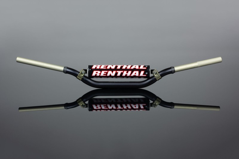 RENTHAL KIEROWNICA 1,1/8 CALA (28,6MM) MX TWINWALL 995 HANDLEBAR BLACK KTM FACTORY ELI TOMAC KOLOR CZARNY Z GĄBKĄ (1)