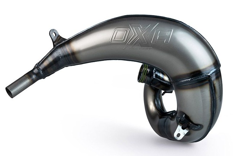 OXA FACTORY 2025/12 DYFUZOR (TUBA REZONANSOWA) FRONT EXHAUST PIPE RACING STEEL Honda CR 250R 03-04 (1)