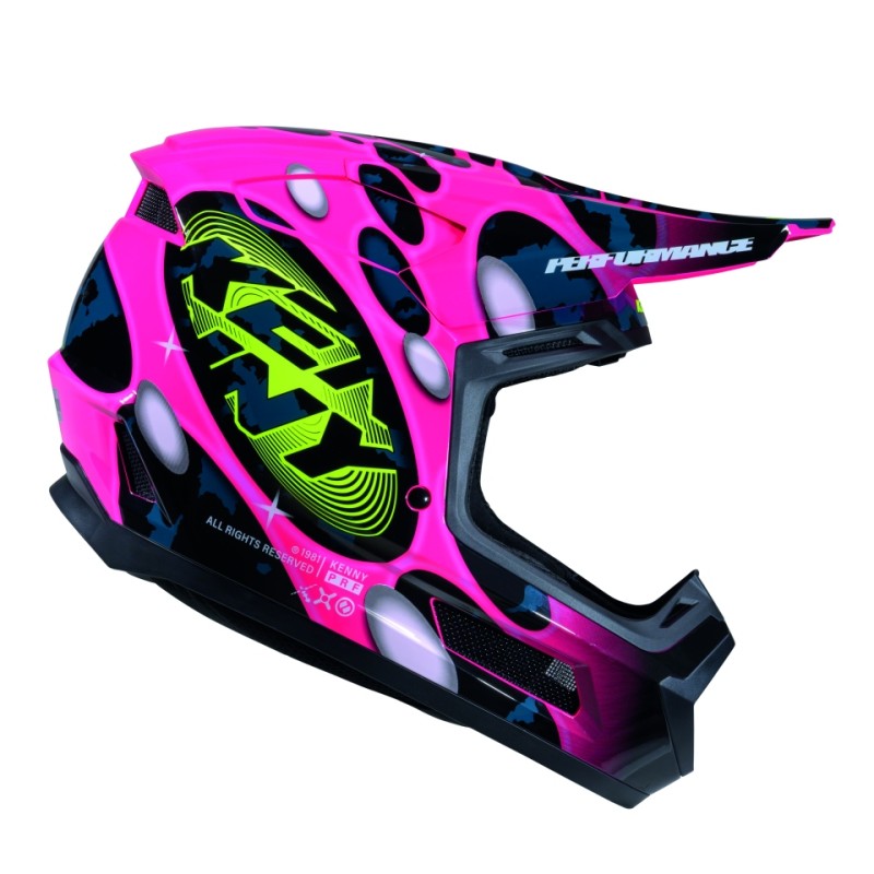 KENNY RACING KASK CROSS/ENDURO PERFORMANCE ERT GRAPHIC + POP SYSTEM KOLOR RÓŻOWY/CZARNY ROZMIAR S (1)