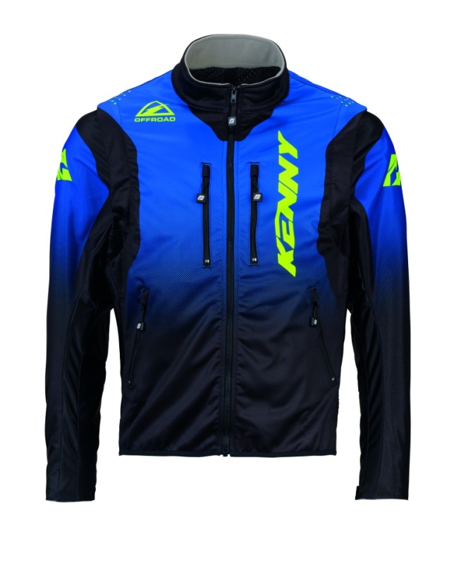 KENNY RACING KURTKA ADVENTURE/ENDURO SOFTSHELL BLUE NEON YELLOW KOLOR NIEBIESKI/ ŻÓŁTY NEON ROZMIAR XXL (1)