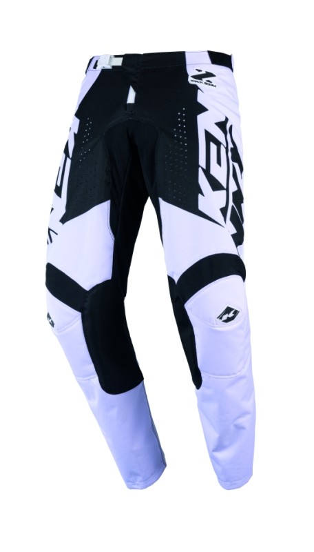 KENNY RACING SPODNIE CROSS/ENDURO TRACK ZOOM BLACK WHITE KOLOR CZARNY/BIAŁY ROZMIAR M (32) (1)