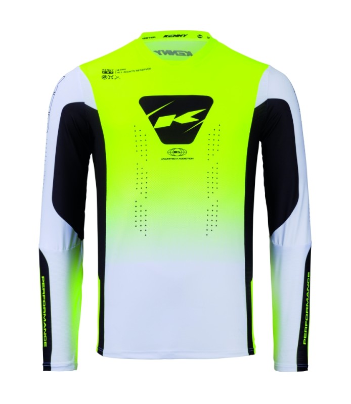 KENNY RACING KOSZULKA CROSS/ENDURO PERFORMANCE YELLOW KOLOR ŻÓŁTY ROZMIAR XXL (1)