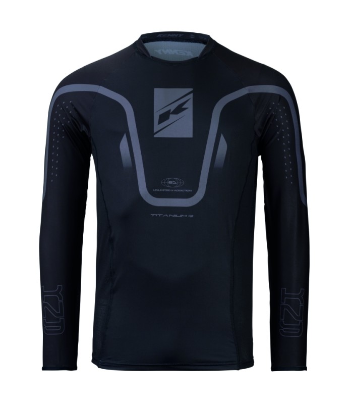 KENNY RACING KOSZULKA CROSS/ENDURO TITANIUM BLACK KOLOR CZARNY ROZMIAR L (1)