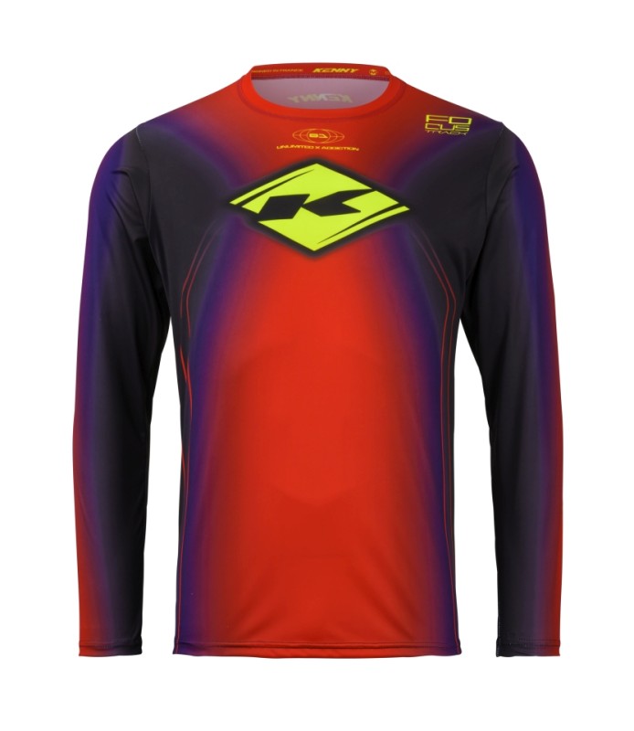 KENNY RACING KOSZULKA CROSS/ENDURO TRACK KID/JUNIOR/DZECIĘCE FOCUS RED KOLOR CZERWONY ROZMIAR XS (10/12 LAT) (1)