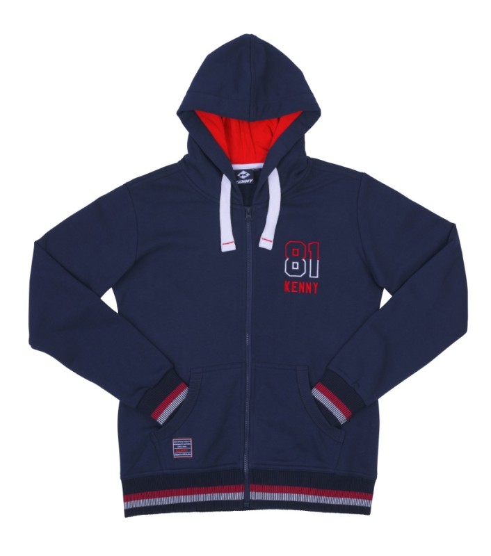 KENNY RACING BLUZA Z KAPTUREM DAMSKA SUZUKA KOLOR NIEBIESKI/CZERWONY ROZMIAR M (1)