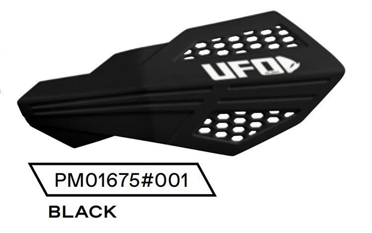 UFO OSŁONY RĄK (HANDBARY) HORUS KOLOR CZARNY (LISTKI - POTRZEBNE MOCOWANIE PM01669, PM01665, PM01666 LUB PM01667) (1)