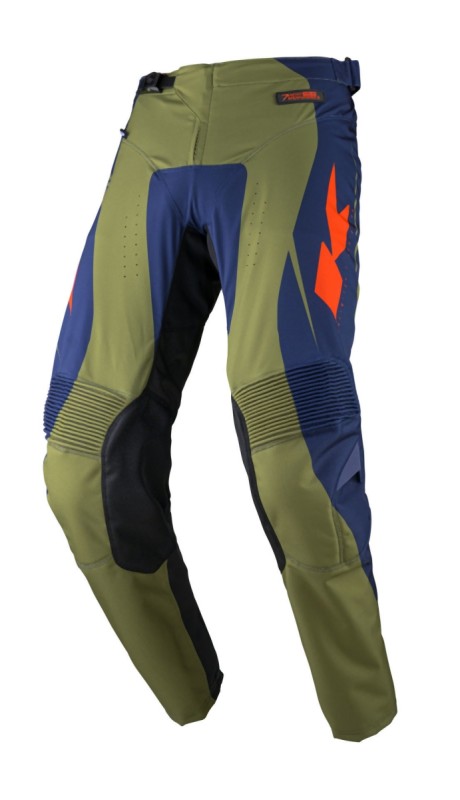 KENNY RACING SPODNIE CROSS/ENDURO MODEL PERFORMANCE SOLID NEON YELLOW KOLOR ŻÓŁTY FLUO/NIEBIESKI ROZMIAR 36 (2)