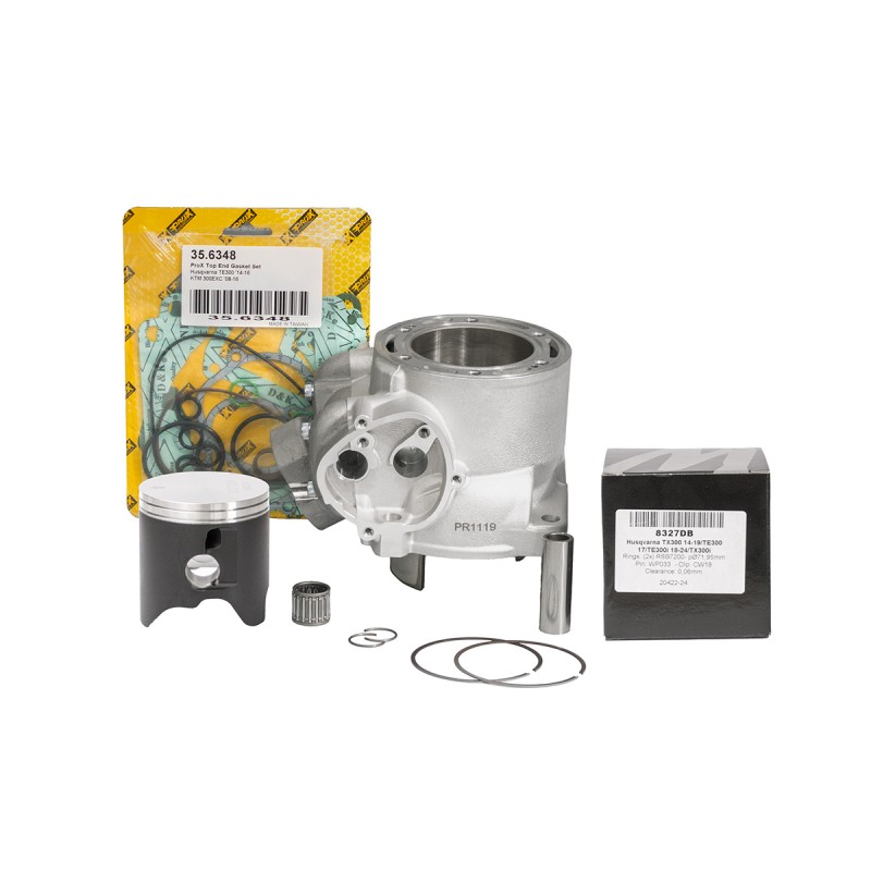 PROMX CYLINDER KOMPLETNY KTM SX / EXC 250/300 12-17, HUSQVARNA TE250/300 14-17 (GAŹNIK) (NICASYL) (STD. BORE 72MM) 54830338300 (CYLINDER + TŁOK + TOP-END + ŁOŻYSKO) (2)