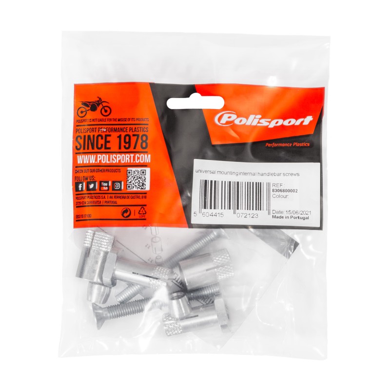 POLISPORT ŚRUBA WRAZ Z MOCOWANIEM DO HANDBARÓW (WKŁADANA DO KIEROWNICY) - PASUJE DO KIEROWNIC O ŚREDNICY OTWORU: 13MM/18MM (2)