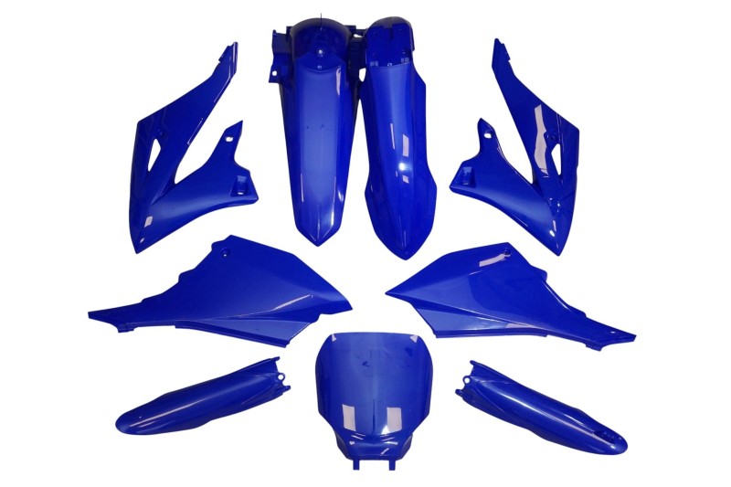 UFO KOMPLET PLASTIKÓW (FULL KIT) Z OSŁONAMI TELESKOPÓW (AMORTYZATORÓW) YAMAHA YZ 125 / 250 '22-'26 KOLOR NIEBIESKI - RESTYILING NA YZF (1)