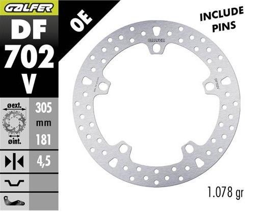 GALFER TARCZA HAMULCOWA PRZÓD BMW R 850/1100/1150/1200 (305X181X4,8) (NG1044) (1)