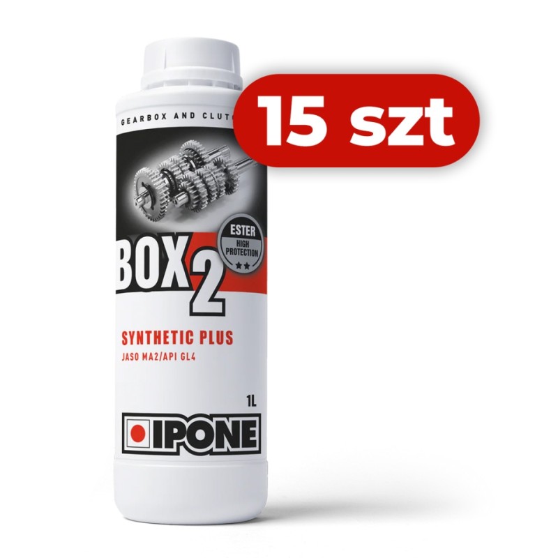 IPONE BOX 2 SYNTHESIS OLEJ PRZEKŁADNIOWY DO SKRZYNI BIEGÓW SYNTHETIC PLUS 1L (AKC) (15) KARTON 15 SZTUK (1)