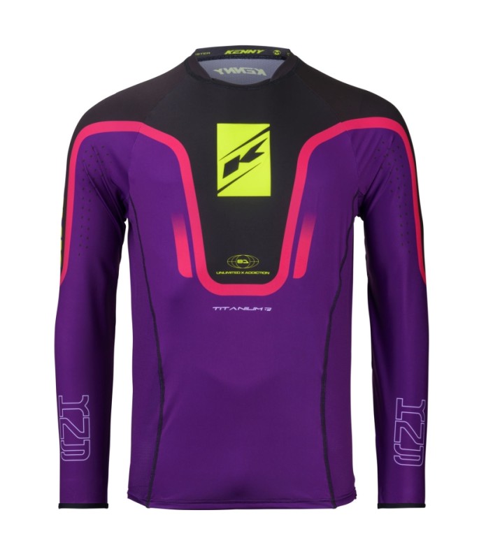 KENNY RACING KOSZULKA CROSS/ENDURO TITANIUM PURPLE KOLOR FIOLETOWY ROZMIAR L (1)
