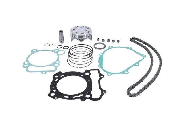 VERTEX ZESTAW NAPRAWCZY GÓRY SILNIKA YAMAHA YZ250F 2008-2013 (STD. 76,95MM) (TOK, USZCZELKI TOP-END, ŁAŃCUSZEK ROZRZĄDU) (1)