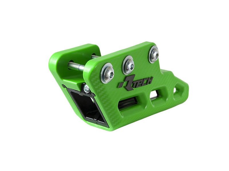RACETECH (RTECH) PROWADNICA ŁAŃCUCHA KAWASAKI KXF 250 / 450 '09-'25, KLX 450 R '12-'16, KX 250 / 450 X '21-'25 KOLOR ZIELONY (1)
